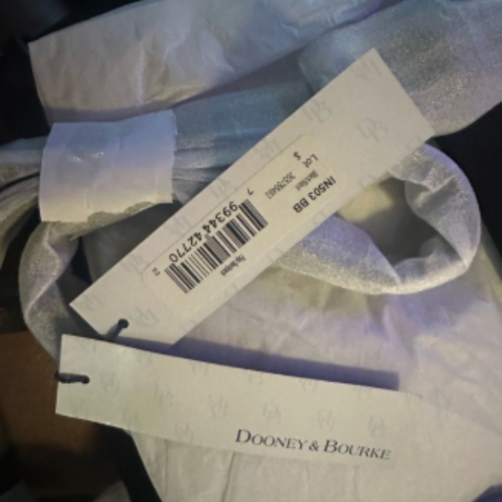 Dooney & Burke Black Nylon Flap Backpack NWT - Picture 13 of 13